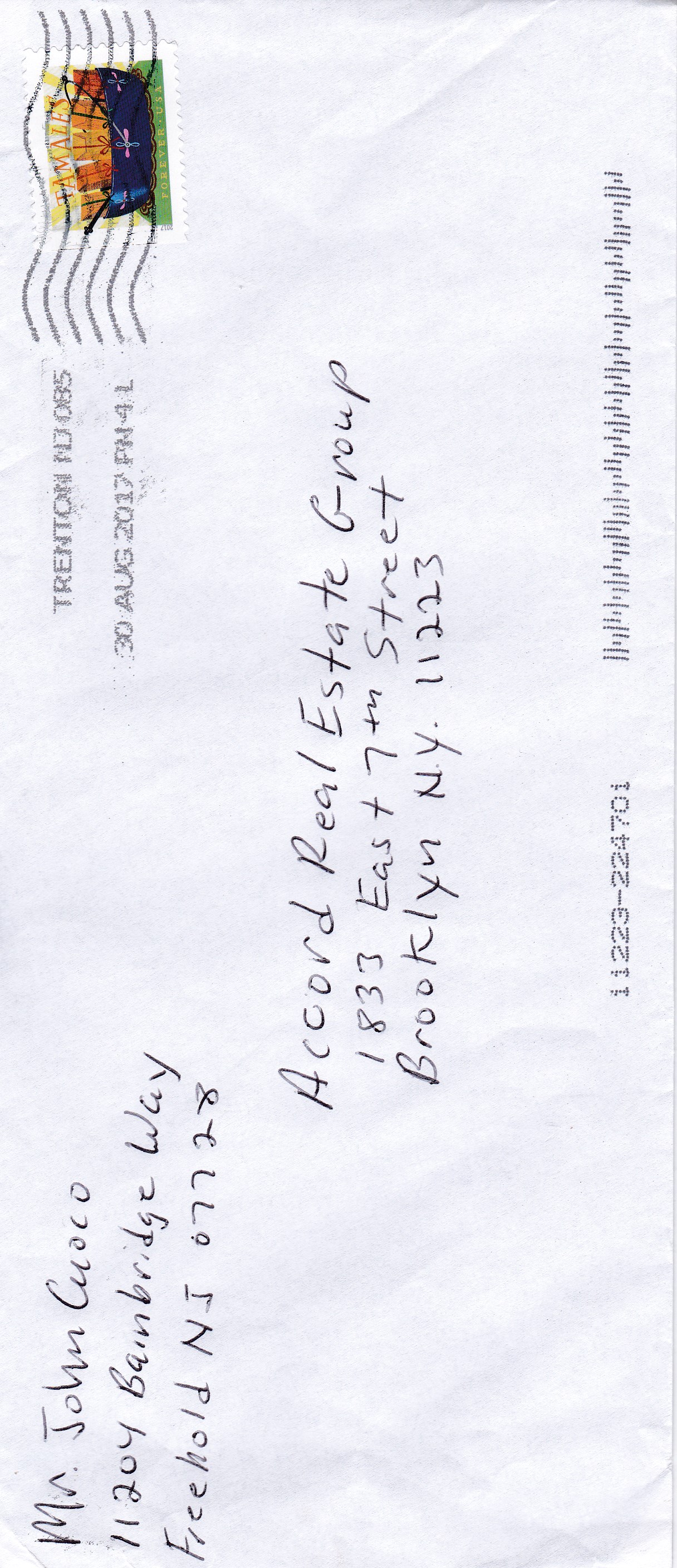 Testimonial Letter Cuoco -envelope