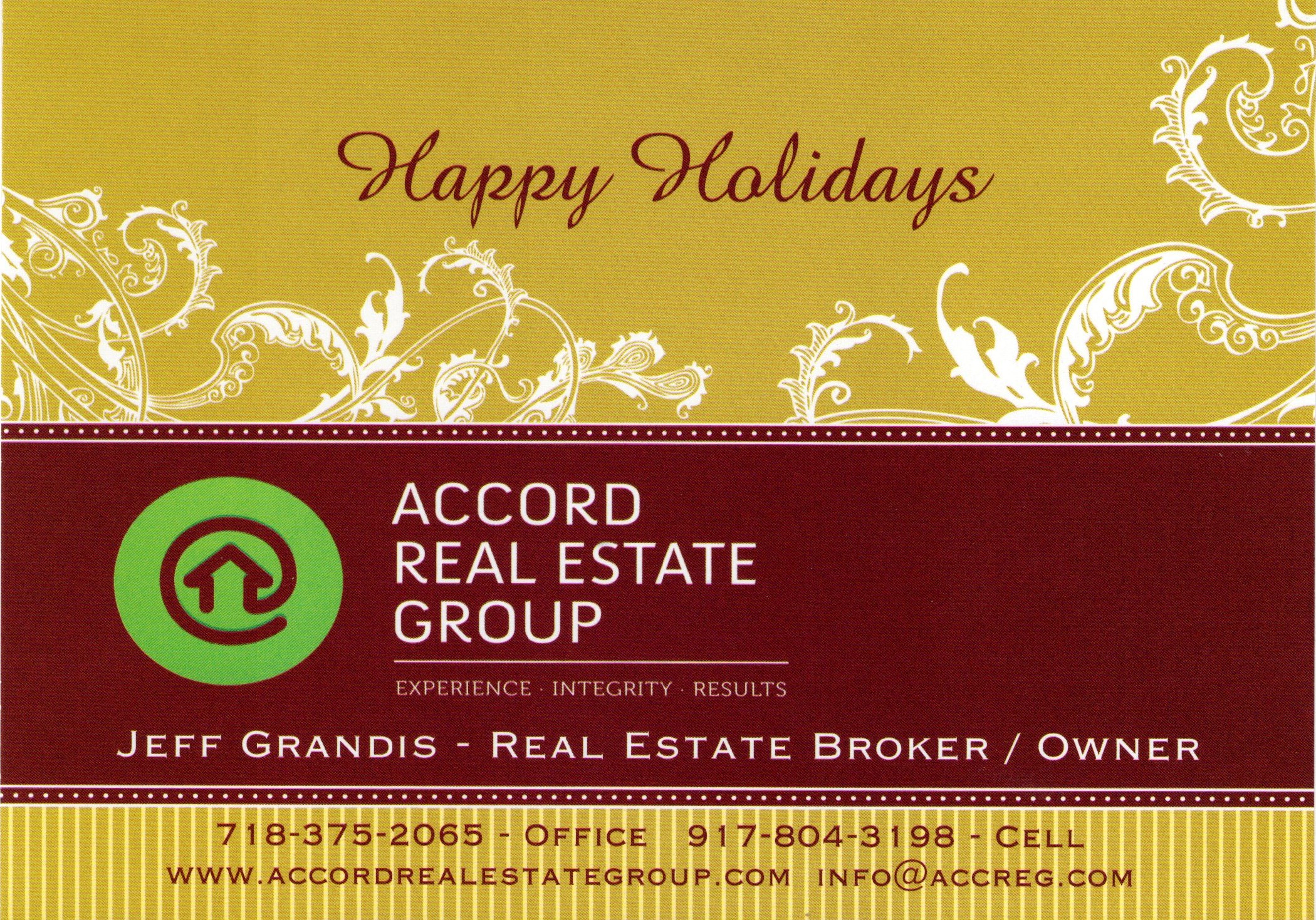 Happy Holidays from Accord Real Estate Group